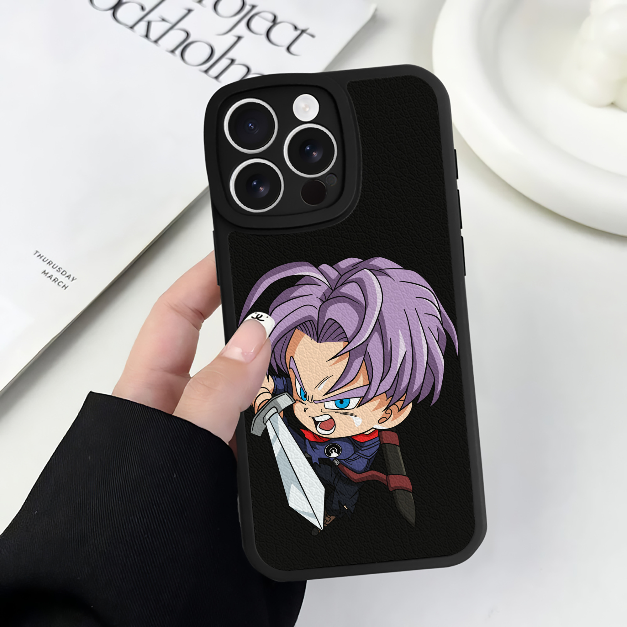 （画像用） ドラゴンボール DRAGON BALL 【iPhone 16シリーズ対応】シリコンスマホケース（レザー調） 材質：シリコン